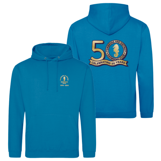 Picture of Pembroke & District Swimming - 50th Anniversary Unisex Hoodies