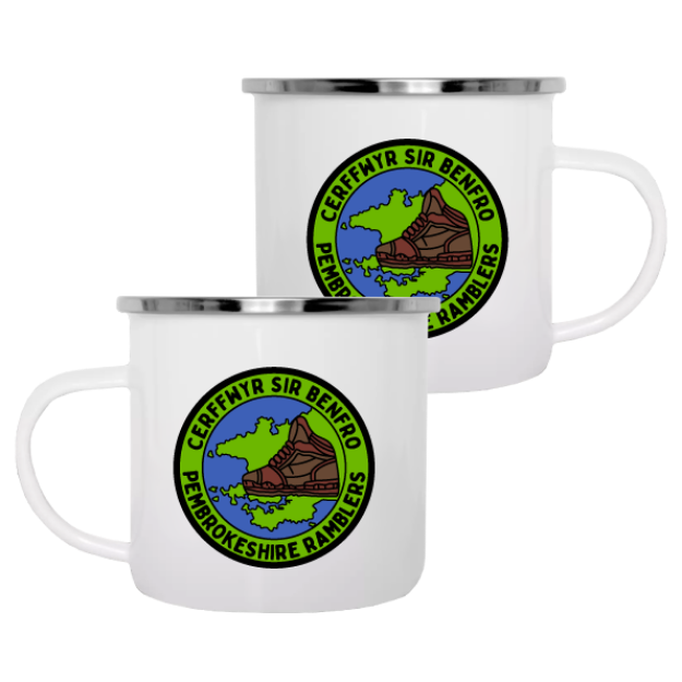 Picture of Pembrokeshire Ramblers - Enamel Mugs