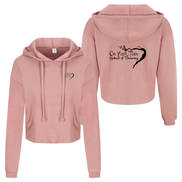 Picture of On Your Toes School Of Dancing - Ladies Fit Crop Hoodies