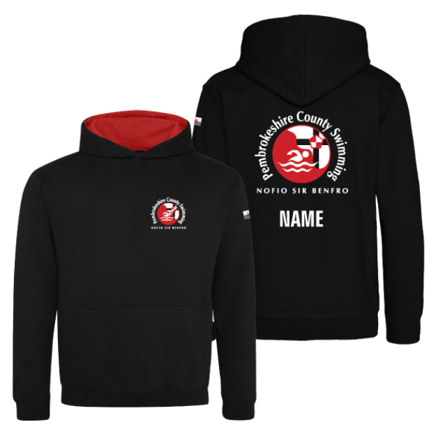 Picture of Pembrokeshire County Swimming - Kids Two Tone Hoodies